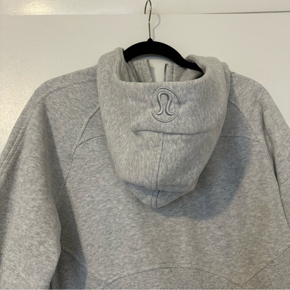 Lululemon x Orangetheory Scuba Hooded Half Zip Sweatshirt Womens M/L Gray - Picture 5 of 8